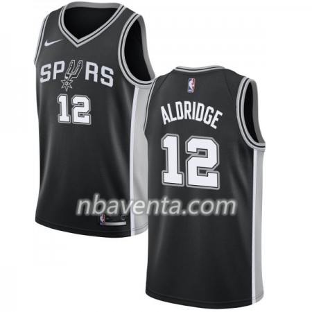 Camiseta Hombre San Antonio Spurs LaMarcus Aldridge 12 Nike 2017-18 Negro Swingman Camiseta Hombre San Antonio Spurs LaMarcus Aldridge 12 Nike 2017-18 Negro Swingman
